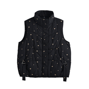 妈妈冬装棉马甲女时髦洋气大码休闲中老年棉服外套胖人坎肩200斤