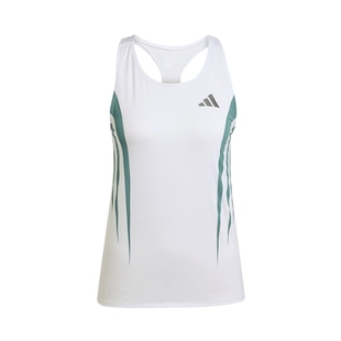 adidas阿迪达斯ADIZERO跑步服运动修身背心女CLIMACOOLT恤JZ8034