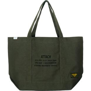 ATTACH 藤原浩手提袋单肩包小众加厚大容量日系托特帆布包 男女
