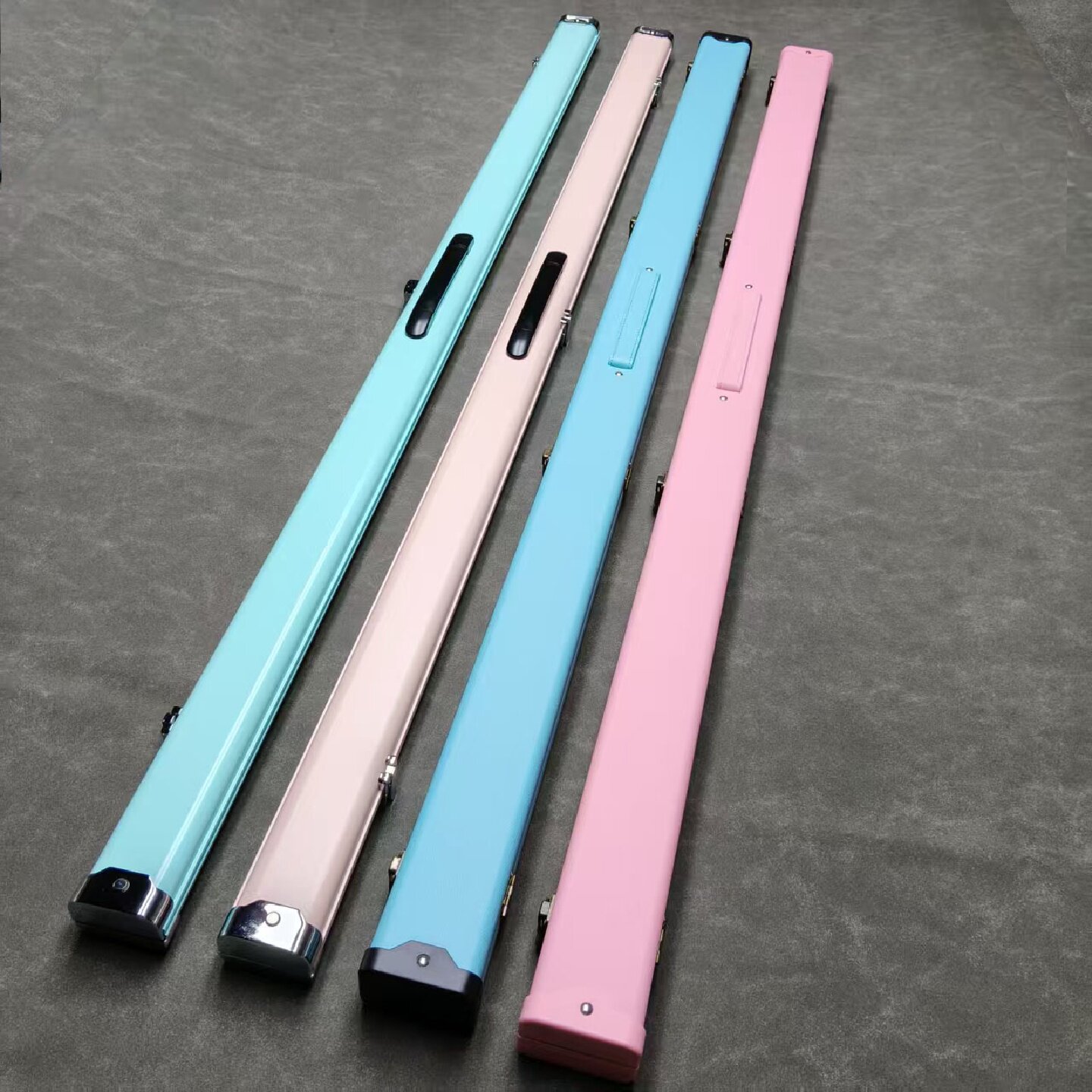 密码锁台球杆盒杆包铝合金通杆双槽斯诺杆盒一体小头cuebox桌球盒图片