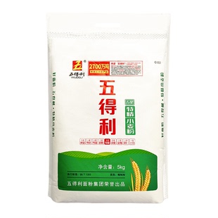 五得利五星特精小麦粉5kg10斤多用途包子馒头家用包邮六星面条