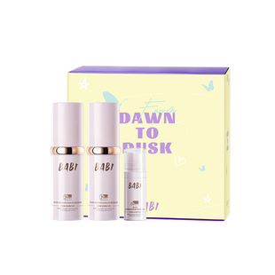 BABI【朝朝暮暮礼盒A】淡斑美白防晒素颜霜30g*2+同款素颜霜10g*1