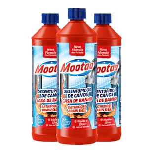 Mootaa管道疏通剂下水道疏通强力溶解堵塞马桶疏通剂浴室专用*3瓶