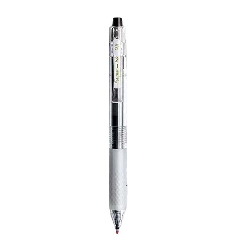 晨光黑笔J9001按动中性笔学生用0.5mm速干刷题考试黑色水笔