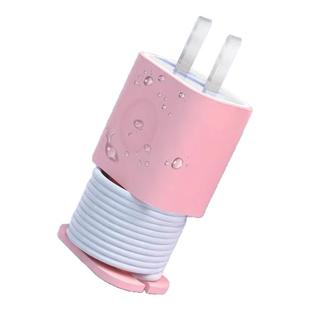 手机充电保护套充电头套苹果数据线收纳绕线器便携式护线收缩器