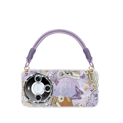 水波蝴蝶适用华为手机壳磁吸支架