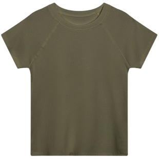 WESTFIELD正肩基础款纯色圆领短袖T恤2024新款初夏百搭显瘦上衣