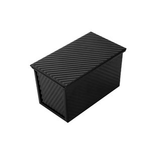 吐司模具450g低糖带盖加厚黑色土司盒不粘易脱模烘焙烤箱面包家用