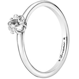 [情人节礼物]Pandora潘多拉时刻摘星戒指素圈百搭气质女星星戒指