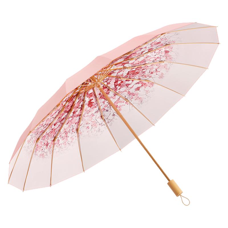 莫兰迪室外雨伞晴雨两用折叠伞