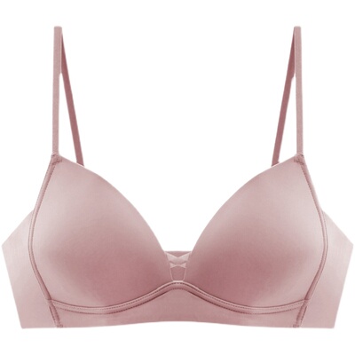 文胸夏薄款无痕透气女三角杯光面