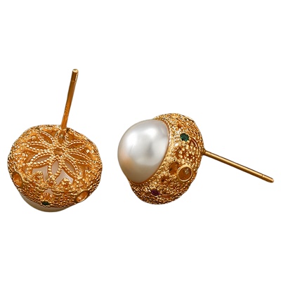 Chen法国设计师联名珍珠耳钉