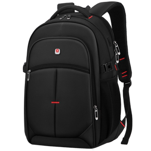 休闲帅气大容量男士双肩包商务出差电脑背包女初中高中大学生书包