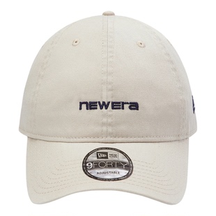 韩国代购NEWERA纽亦华简约小字母风格940软顶可调节棒球帽米白色
