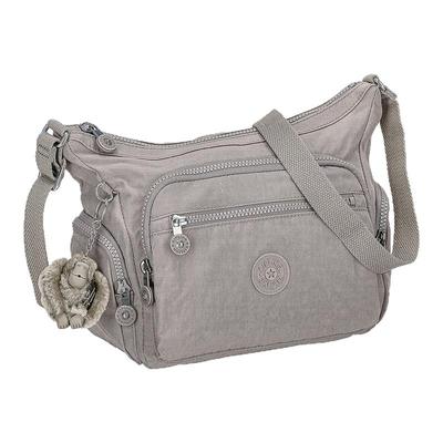 日本直邮Kipling凯浦林多层单肩斜挎中性女包背提包水泥灰KI2531
