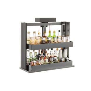 厨房电动吊柜升降拉篮下拉电动升降调味拉篮垂直语音升降智能拉篮