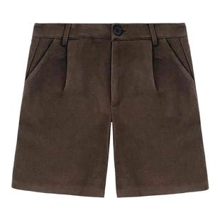 阿秋Maturefall毛呢短裤女2025秋季新款百搭休闲裤子显瘦靴裤中裤