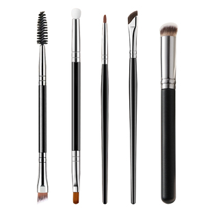 双头遮瑕刷海绵泪沟指腹细节眉刷睫毛梳化妆刷套装眼线刷眼部斜角