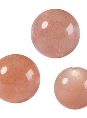 7A级天然太阳石橙月光饰品散珠