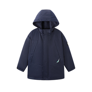 【700蓬鹅绒服】NAUTICA童装男童女童三防派克羽绒服冬季防水保暖