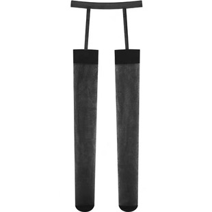 YouSi油丝-「荷光流韵」蕾丝极光丝袜长筒超薄性感一体吊带袜女