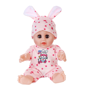 儿童仿真娃娃玩具女孩软胶婴儿睡眠宝宝会说话的洋娃娃可换装洗澡