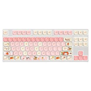 87键有线机械键盘客制化游戏办公PBT主题全键无冲热插拔青红茶轴