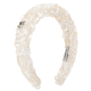 SeiCarinaY满铺珠片logo发箍女高级感洋气时尚头箍发饰小众设计感