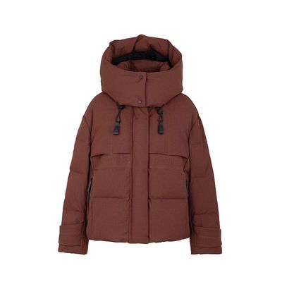 鸭鸭官方羽绒服短款女2025秋冬新小个子百搭直筒时尚外套