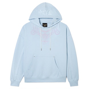 【阳光玫瑰】BOYLONDON春季烫钻宽松连帽长袖卫衣男女款N04017