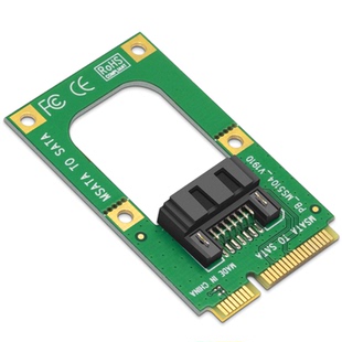 SSU MSATA转SATA转接卡MSATA转7PIN硬盘SSD固态SATA3.0接口转换卡