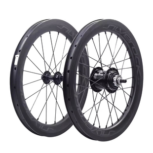 SILVEROCK SR38C碳纤维 16寸349轮组 6速内三外二 小布折叠车轮