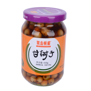 现货台湾进口高庆泉甘树子430g全素破布子罐头凉拌蒸鱼调味品去腥