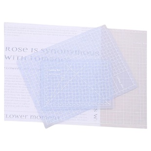 可得优小清新高颜值半透明切割垫板手账胶带橡皮章美工多用途垫板