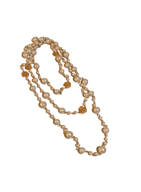 长款珍珠毛衣链颈链配饰