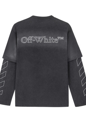 OFF-WHITE™情侣双箭头长袖T恤