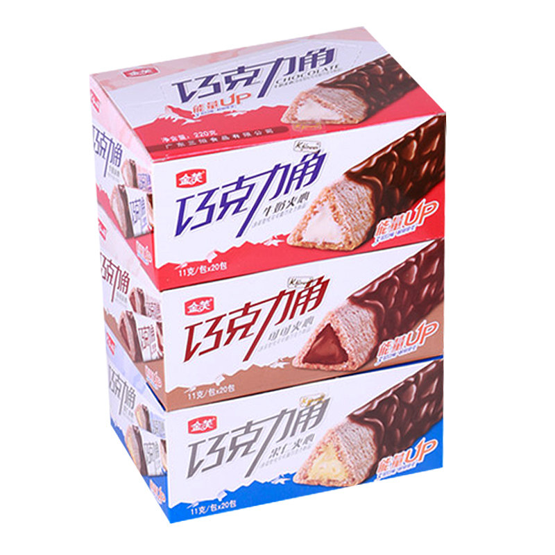 金芙牛奶味纤麦果仁巧克力
