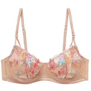 Intimissimi意舒漫时尚优雅多色花卉刺绣无衬垫文胸内衣RBD2575