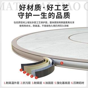 户外烧烤炉庭院火锅烧烤一体家用别墅北欧餐桌室外圆桌铸铝烧烤桌