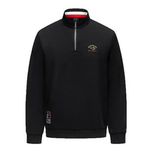 BRAVE&SHARK勇士鲨鱼卫衣男士半开领商务休闲外套立领上衣春秋款