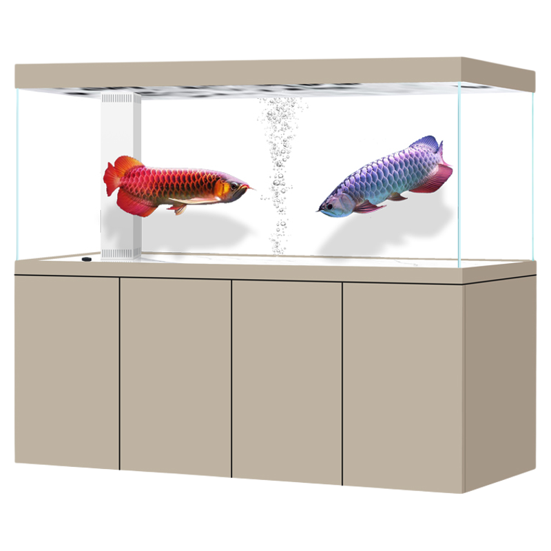 美之海高端超白玻璃龙鱼缸客厅