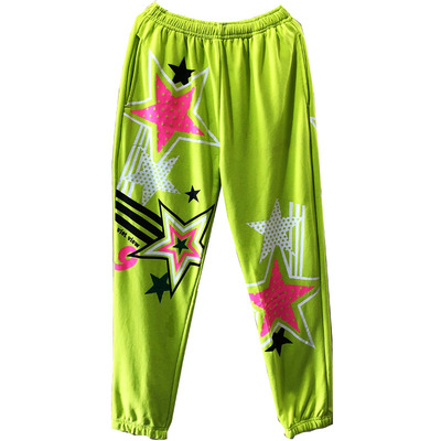 街舞潮牌印花裤团队比赛演出服