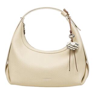 拉菲斯汀头层牛皮月牙包2026新款真皮女包斜挎腋下包白手提半月包