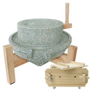 小石磨 家用磨盘老石磨青石石磨家用磨盘手工石磨家用迷你豆浆机