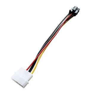 大4pin转显卡6pin电源转接线 单D口转显卡6P线 显卡供电线延长线