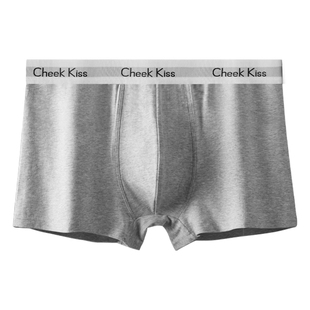 CHEEKKISS男士内裤新疆棉中腰弹力四角裤无痕透气抗菌大码平角裤