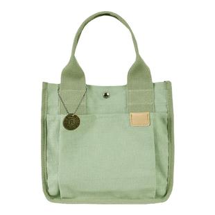 日本乐天帆布手提通勤包妈咪包千层包包女包便当包手拎包袋百搭潮