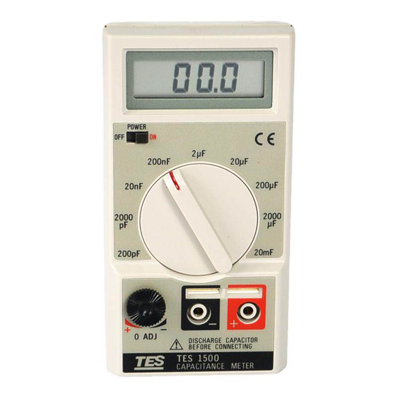 台湾泰仕TES-1500数字电容表高精度电容测试仪过载保护电感检测仪