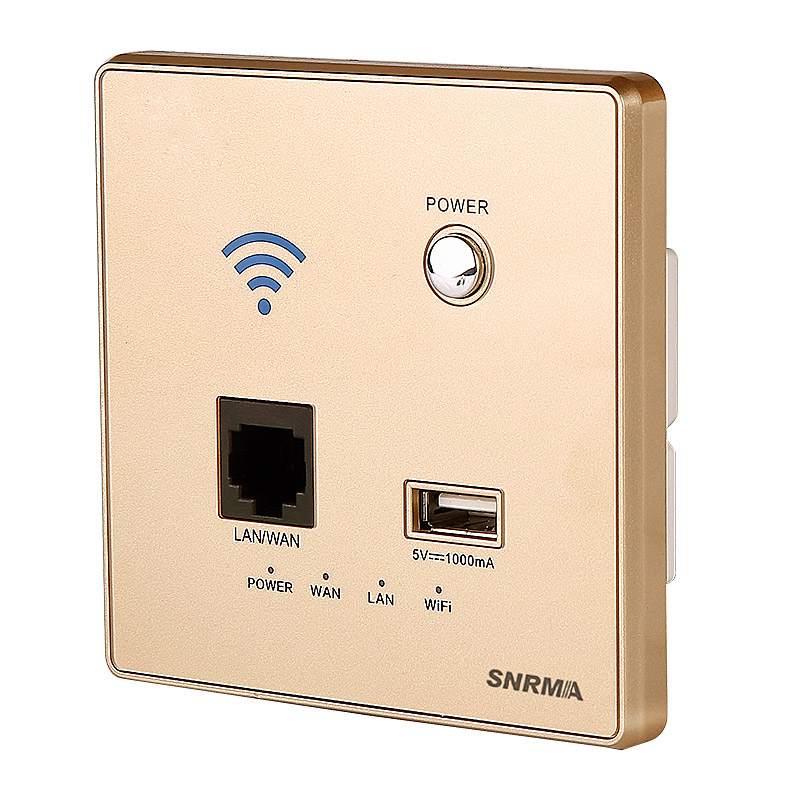 86型墙壁无线路由器300M智能家居家用wifi开关插座酒店宾馆AP面板