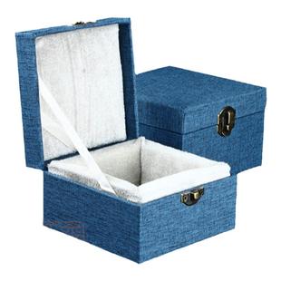 印泥缸锦盒瓷缸盒/印章盒/古玩盒/把件盒/手工锦盒印章收纳保护盒